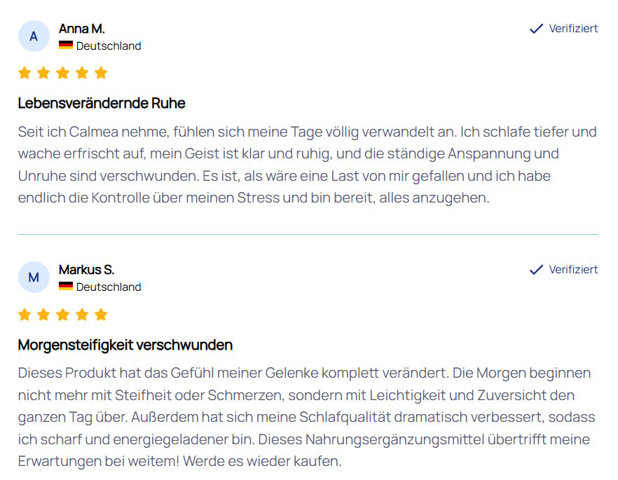 Calmea Erfahrungen